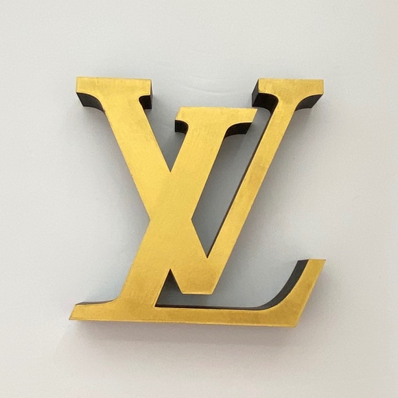 ❗️PRICE DROP❗️Rare Large LV Gold/Black Art Decor - Picture 1 of 6